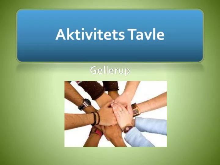 aktivitets tavle