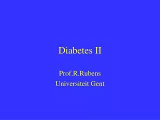diabetes ii