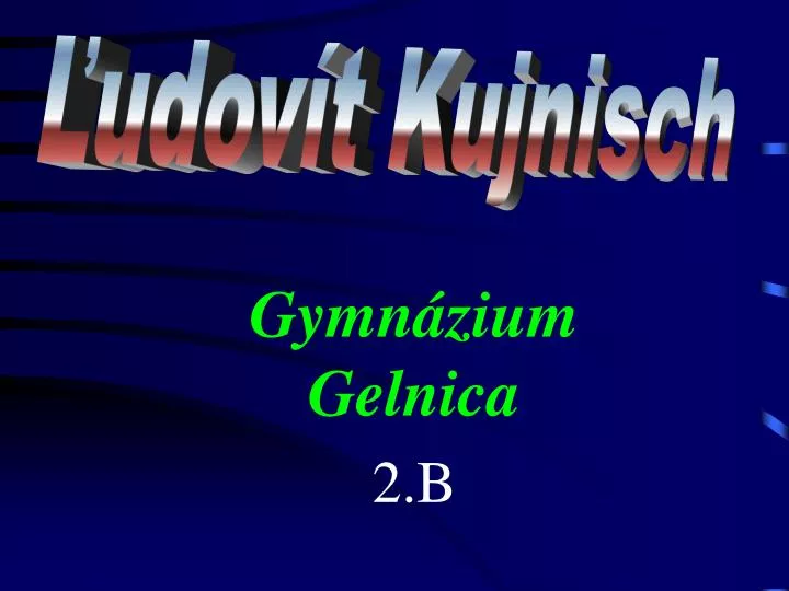 gymn zium gelnica 2 b