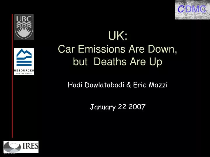 uk car emissions are down but deaths are up