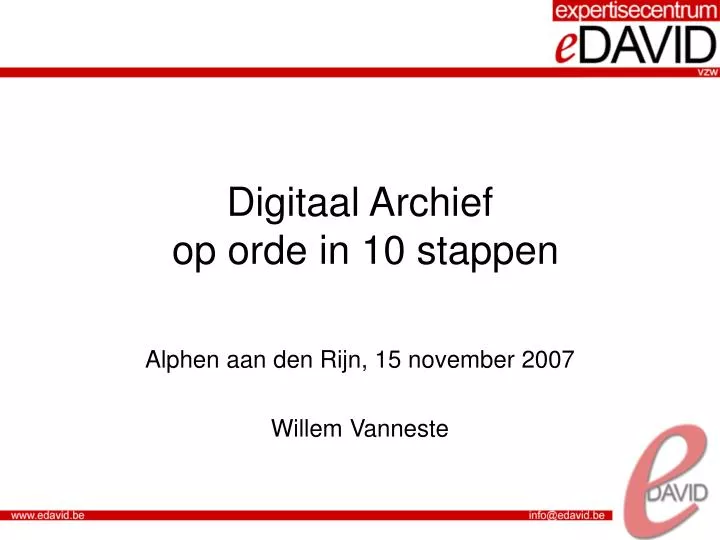 digitaal archief op orde in 10 stappen