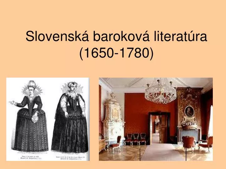 slovensk barokov literat ra 1650 1780