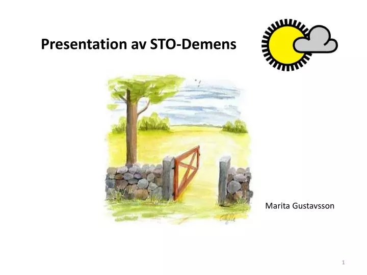 presentation av sto demens