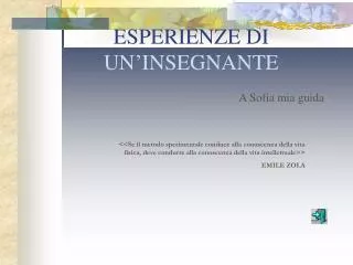 esperienze di un insegnante