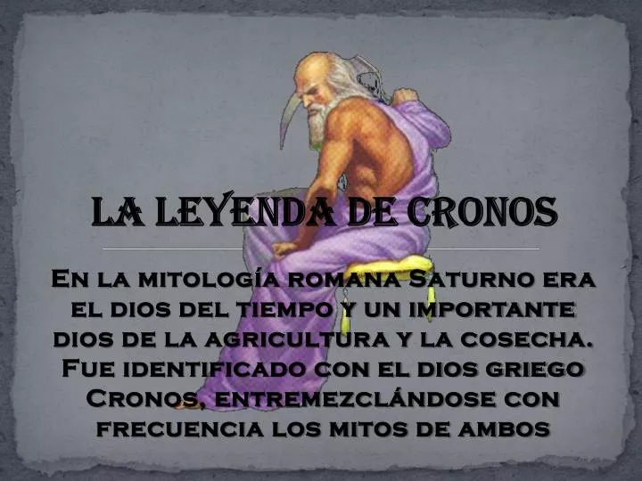 la leyenda de cronos