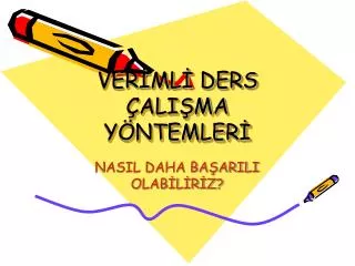 ver ml ders ali ma y ntemler
