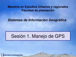 sesi n 1 manejo de gps