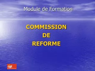 module de formation