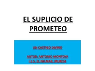 el suplicio de prometeo
