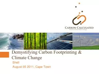 Demystifying Carbon Footprinting &amp; Climate Change