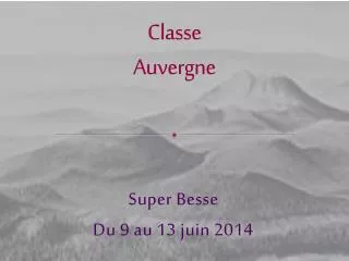 classe auvergne