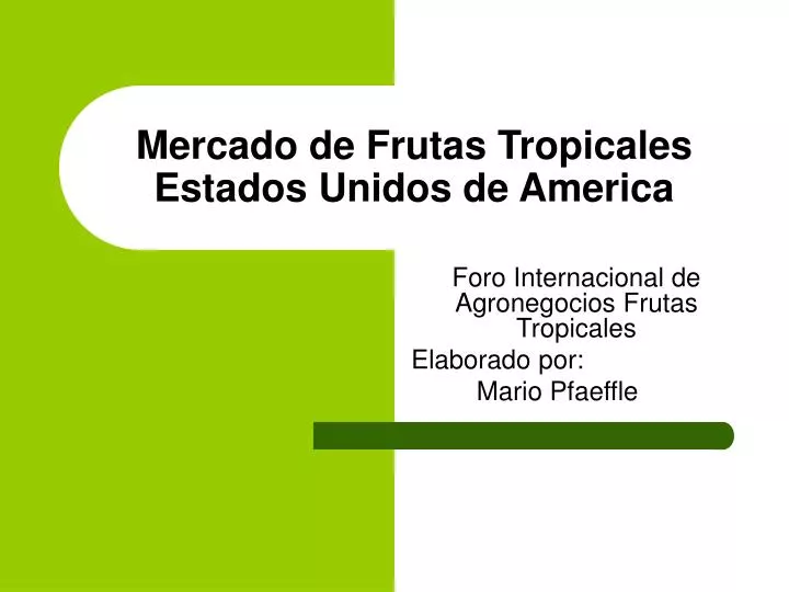 mercado de frutas tropicales estados unidos de america