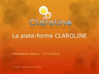 la plate forme claroline