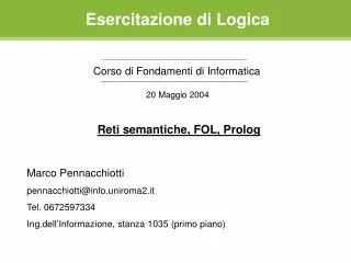 esercitazione di logica