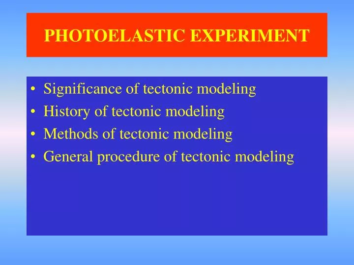 photoelastic experiment