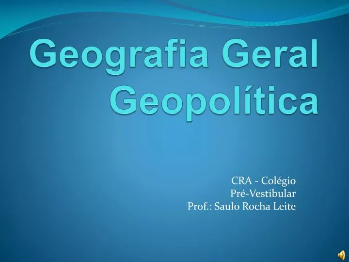 geografia geral geopol tica