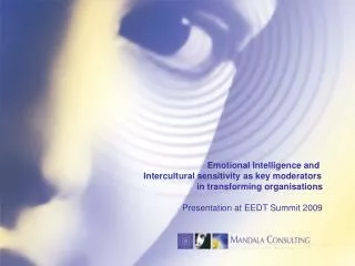 Emotional Intelligence and Intercultural sensitivity as key moderators