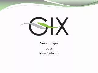 Waste Expo 2013 New Orleans