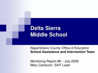 Delta Sierra Middle School