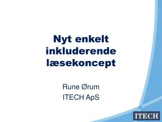 nyt enkelt inkluderende l sekoncept