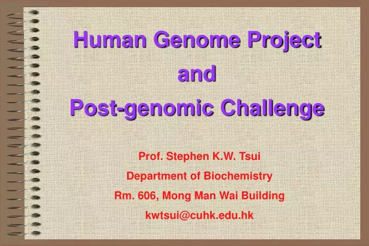 human genome project and post genomic challenge