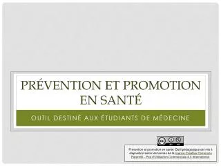 pr vention et promotion en sant