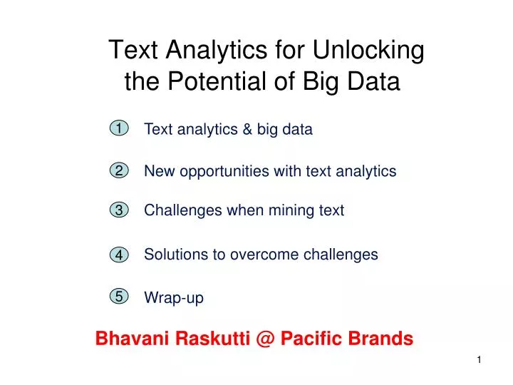 text analytics for unlocking the potential of big data