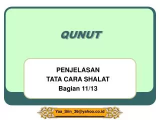 qunut