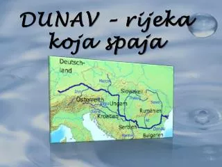 dunav rijeka koja spaja