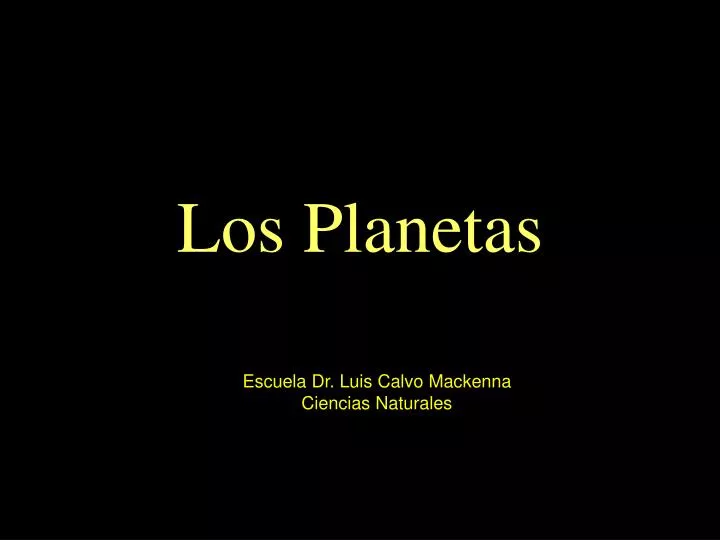 los planetas