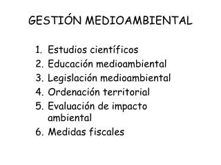 gesti n medioambiental