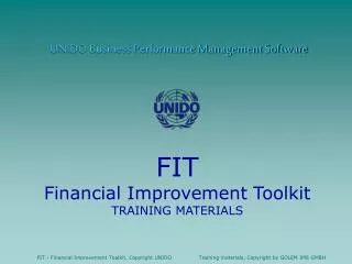 UNIDO Business Performance Management Software