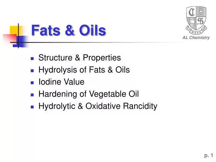 fats oils