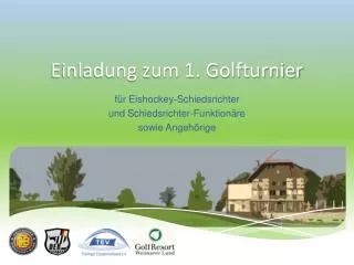 einladung zum 1 golfturnier