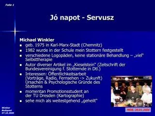 j napot servusz