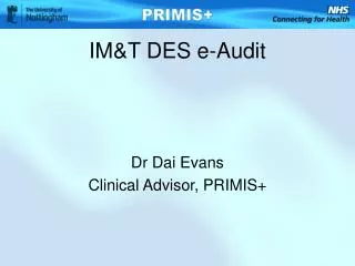 IM&amp;T DES e-Audit