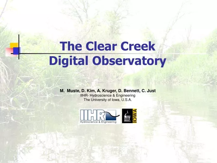 the clear creek digital observatory