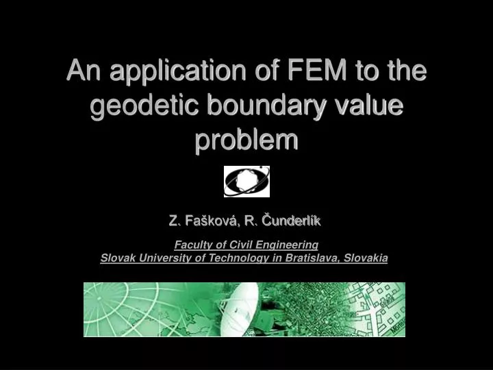 an application of fem to the geodetic boundary value problem