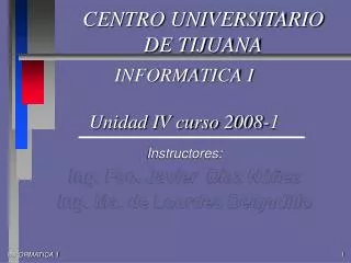 informatica i unidad iv curso 2008 1