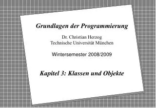 grundlagen der programmierung