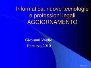 informatica nuove tecnologie e professioni legali aggiornamento