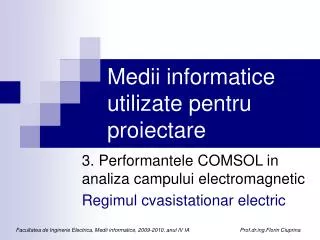 medii informatice utilizate pentru proiectare