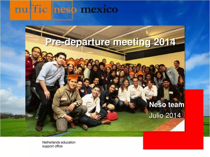 pre departure meeting 2014