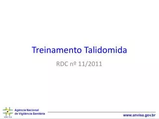 treinamento talidomida