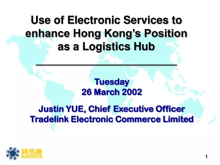 use of electronic services to enhance hong kong s position as a logistics hub