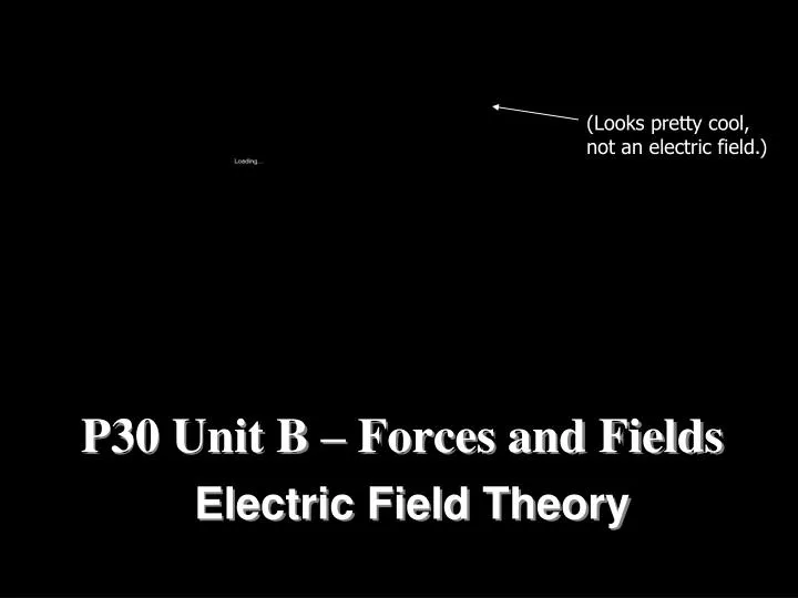 p30 unit b forces and fields