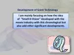 Development of Scent Technology - slide 1