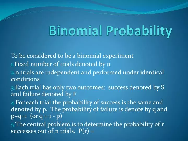 binomial probability