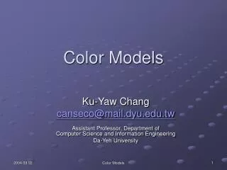 Color Models