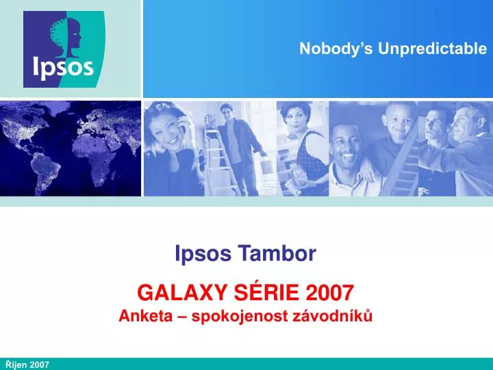 ipsos tambor galaxy s rie 2007 anketa spokojenost z vodn k